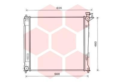 VAN WEZEL Radiaator,mootorijahutus 82002284